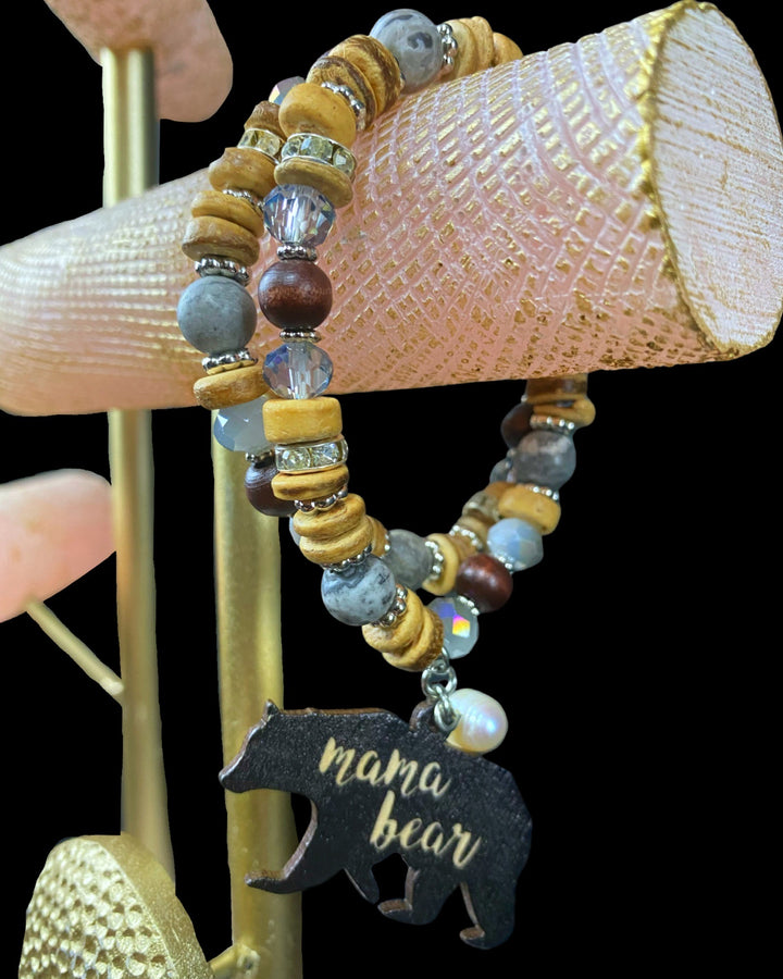 Mama Bear Bracelet Set